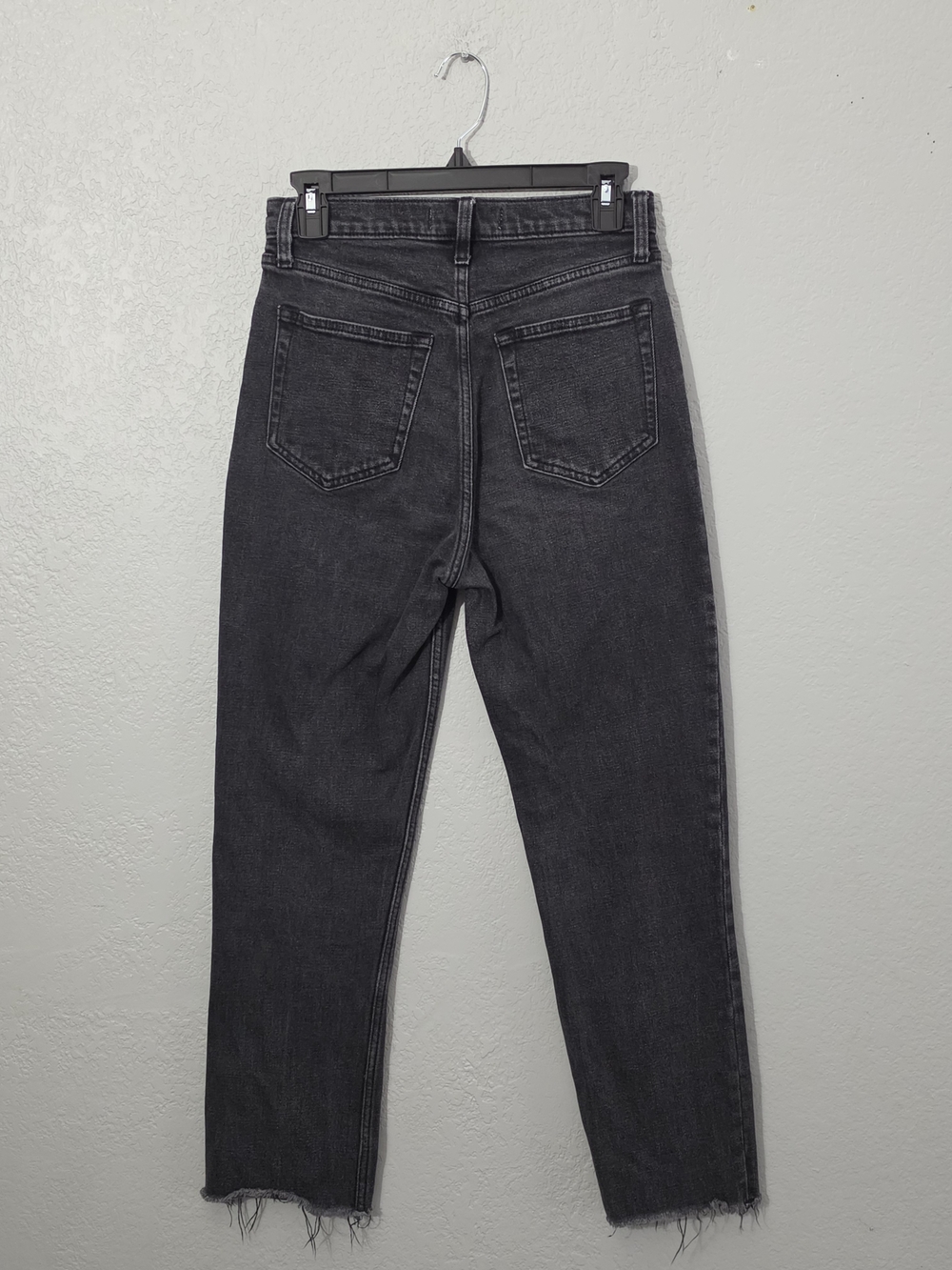 Abercrombie & Fitch The Ankle Straight Ultra High Rise Washed Black Womens 27R - Picture 6 of 8